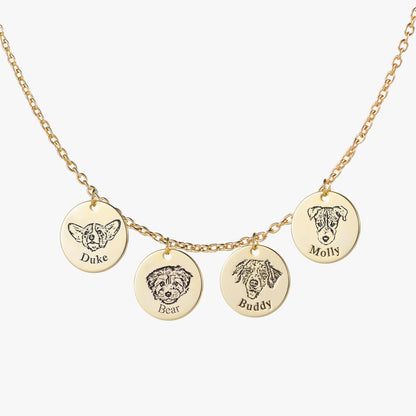 Custom Pet Face Necklace